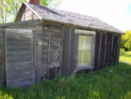 This is the homestead shack of R.O. Storlie, my great-grandfather. Later my great-uncle Art Storlie lived there.