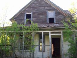 House formerly owned by Clara Anderson, pioneer of the area who lived to be over 100.